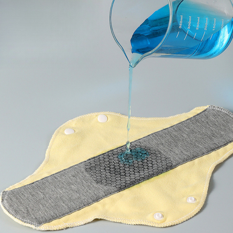 5ชิ้นกันน้ํารั่วผ้าอนามัยล้างทําความสะอาดได้ผ้าฝ้ายกางเกงสมุทรผ้าแผ่นตั้งครรภ์ประจําเดือนแผ่นของขวัญเขา/เส - รูปที่ 3