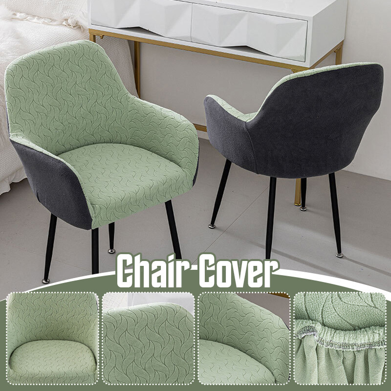ผ้าคลุมเก้าอี้ ผ้าแจ็คการ์ด ที่เท้าแขนสูงรวมทุกอย่างผ้าคลุมเก้าอี้แต่งหน้าสําหรับร้านทําเล็บยืดหยุ่น