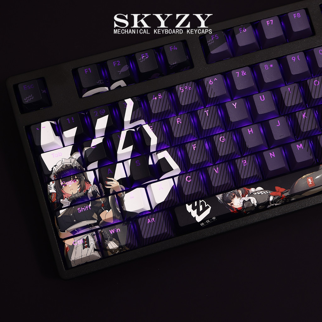 Ellen Joe Keycaps Cherry Profile Zenless Zone Zero TKL Penetrating Light PBT Dye Sub Keycap Set