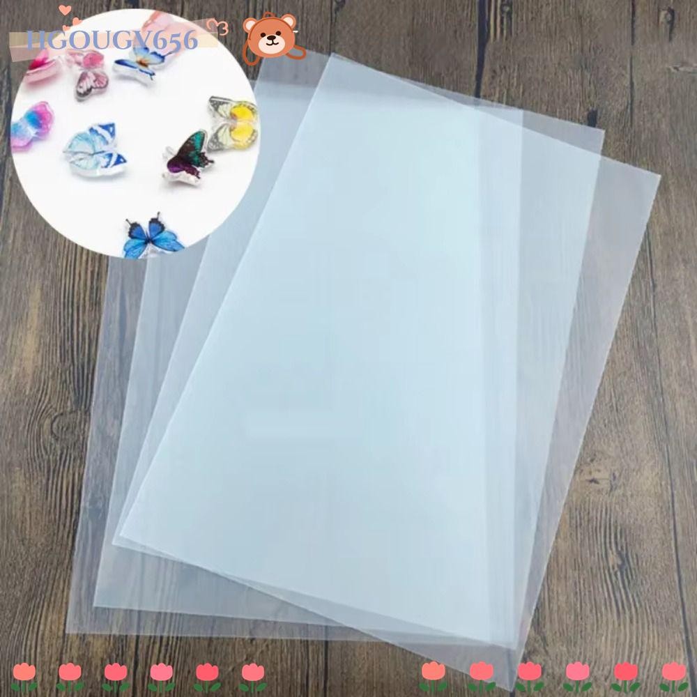 HGOUGV656 10 ชิ้นหดแผ่นพลาสติก, DIY โปร่งแสงความร้อนหดฟิล์ม,ทนทานสนุกหดศิลปะกระดาษฟิล์มสําหรับอุปกรณ์ทําด้วยมือทํา Party Deco
