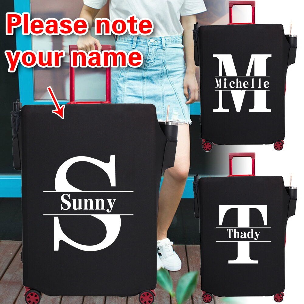 Customization nameสินค้าใหม่ซิปกระเป๋าเดินทางปกป้องกัน (18-32) กระเป๋าเดินทางปกป้องกันกระเป๋าเดินทางออกแบบการพิมพ์