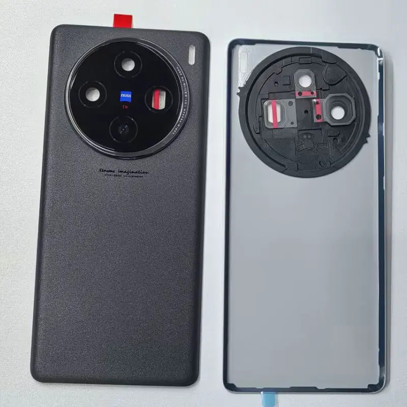 สําหรับ vivo X100 V2309A V2308 ฝาหลังแบตเตอรี่ประตูด้านหลังกระจกที่อยู่อาศัยประตูอะไหล่ทดแทน