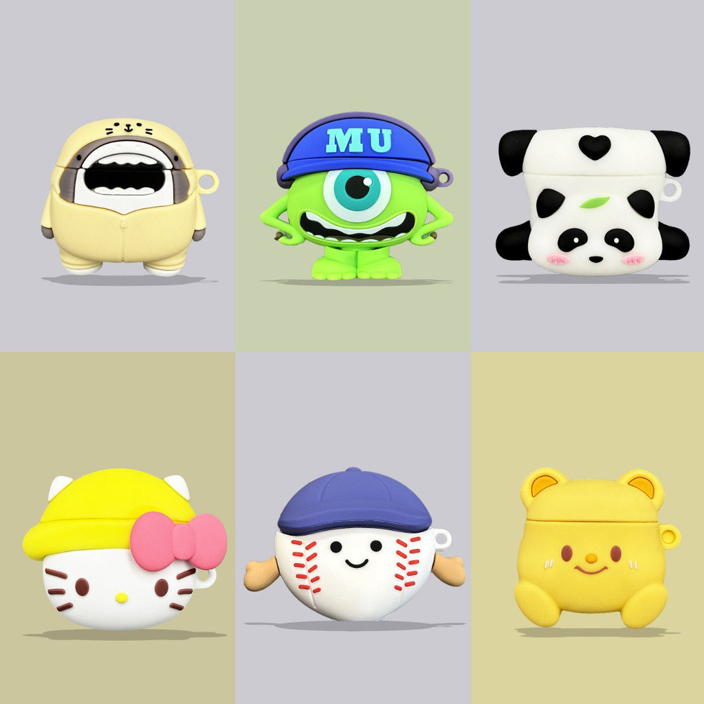 เคสการ์ตูนสําหรับ TOZO A3 Pro กรณีซิลิโคนตลกหูฟังไร้สายฝาครอบป้องกันสําหรับ TOZO A3Pro