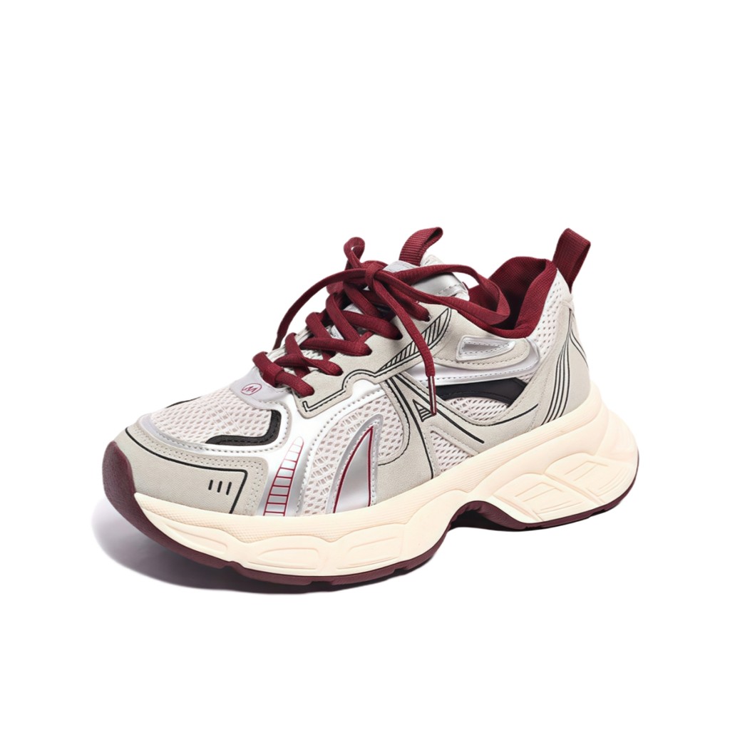 รองเท้าวิ่งลำลอง แฟชั่นน้ำหนักเบา รองเท้าผ้าใบใส่สบาย เกรด A+ ลดแรงกระแทก รองเท้าผ้าใบผู้หญิงพื้นหนา