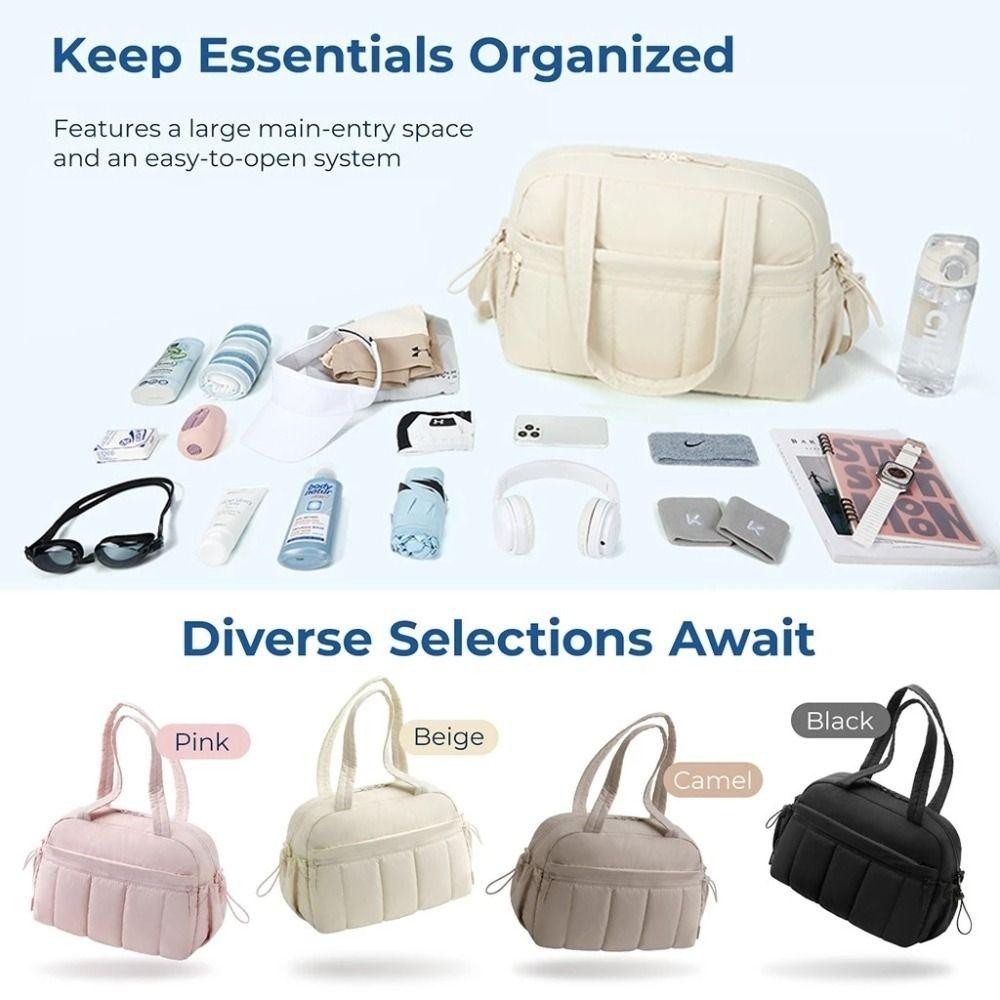 ปลาค็อดหวานใช่ กระเป๋าเดินทางผู้หญิง,น้ําหนักเบาแห้งและเปียกแยกเมฆสไตล์กระเป๋าออกกําลังกาย,ทนทานความจุขนาดใหญ่ทริปสั้นพร้อมกันน้ําโยคะยิมกระเป๋าถือส - รูปที่ 3