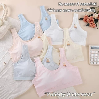[Y D]🔥พร้อมส่ง🔥เสื้อชั้นในเด็กผู้หญิงคุณภาพสูง ผ้าไหมน้ำแข็งผ้าเย็นผ้านิ่มใส่สบาย ฟองน้ำเย็บติด#332