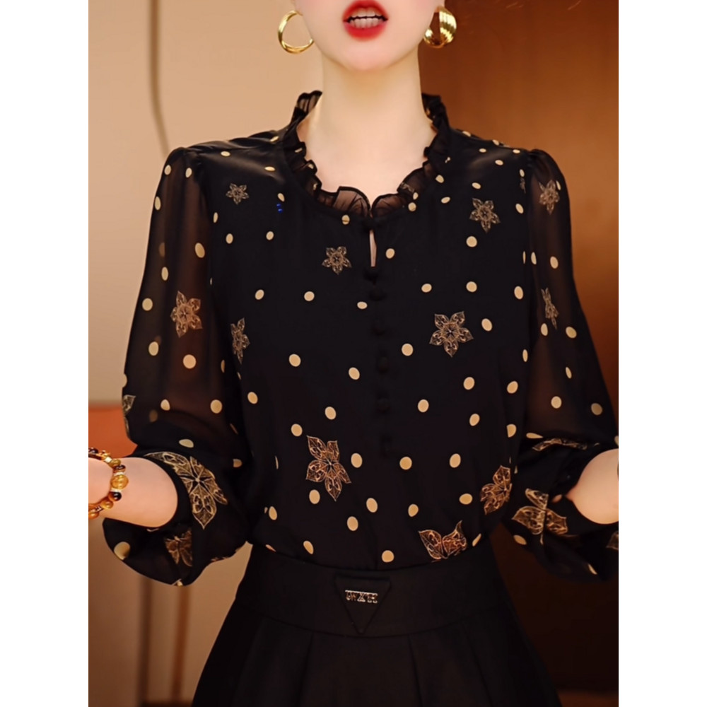 ดอกไม้แขนยาวบางลดอายุสไตล์ตะวันตกระดับไฮเอนด์