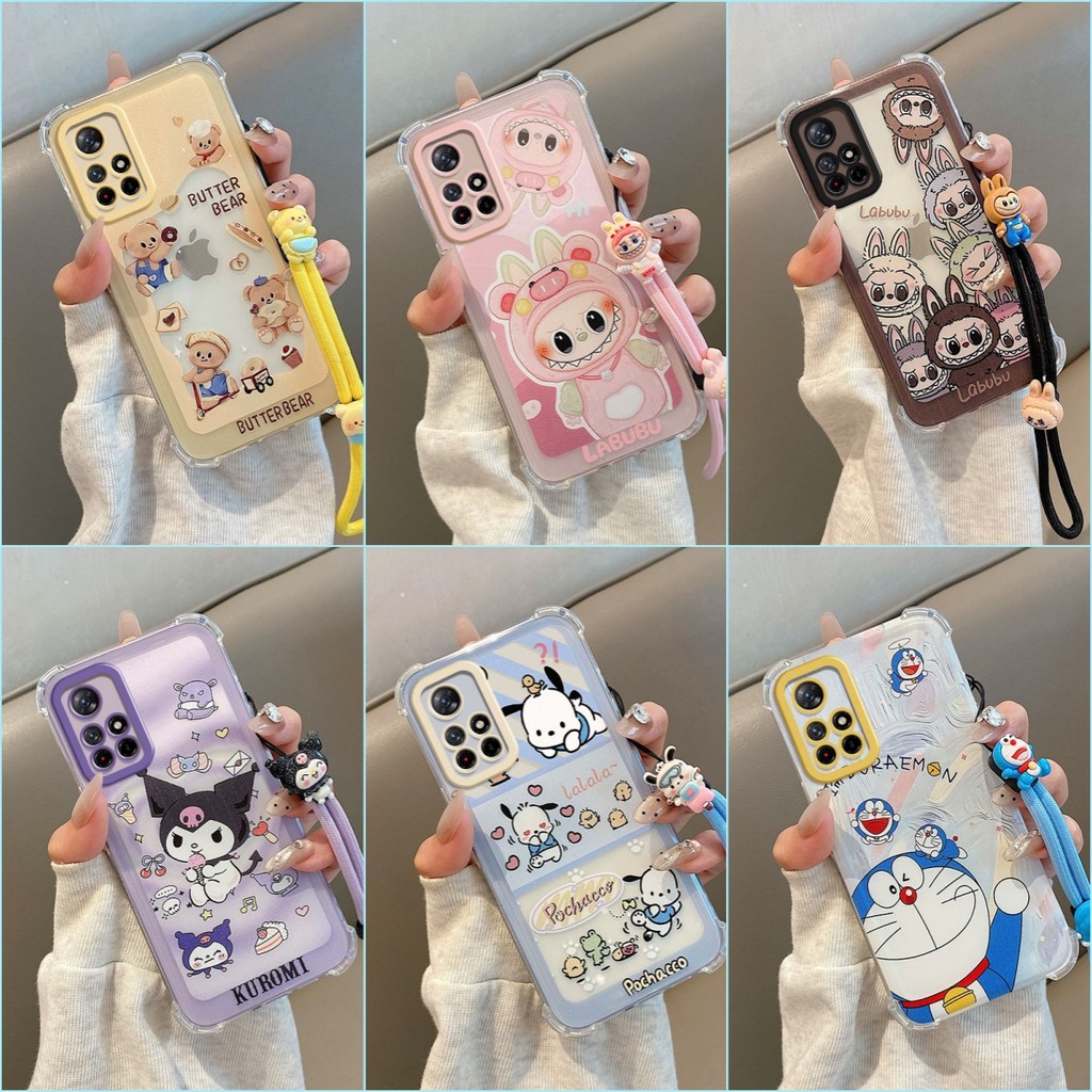 เคส Redmi 10 4G อะนิเมะถุงลมนิรภัยป้องกันการตกเคสซิลิโคนอ่อนนุ่ม YX1