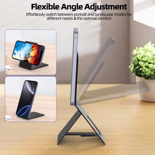 GOOJODOQ BD3010 Magnetic Folding Bracket Adjustable Viewing Angles Ultra Thin and Foldable Suitable for Most Smartphones