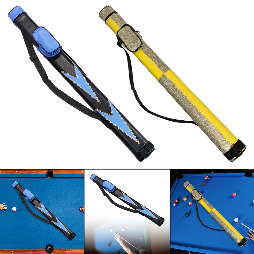[jgvaqor] Pool Cue Case Compact PU Leather Accessories Wear Resistance Billiard Pool Cue Stick Carry