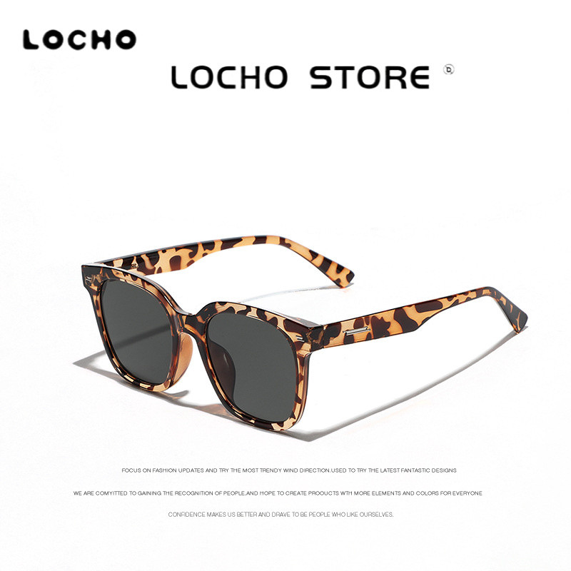 LOCHO 2025 ใหม่สแควร์กรอบใหญ่ hip-hop rivet eyewear กรอบแว่นตากันแดดสําหรับชาย,unique design, infini