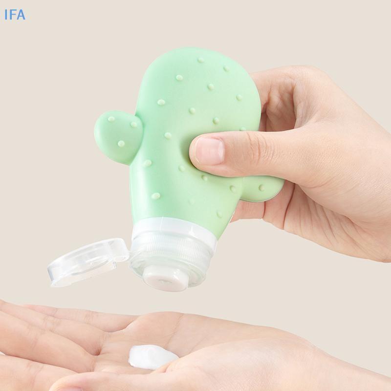 IFA 90ML Travel Botttle ขวดรีฟิลโลชั่นซิลิโคนอ่อนนุ่มแชมพูคอนเทนเนอร์โลชั่นเครื่องสําอางบีบหลอดที่ว่างเปล่า Sub-Botling ดี