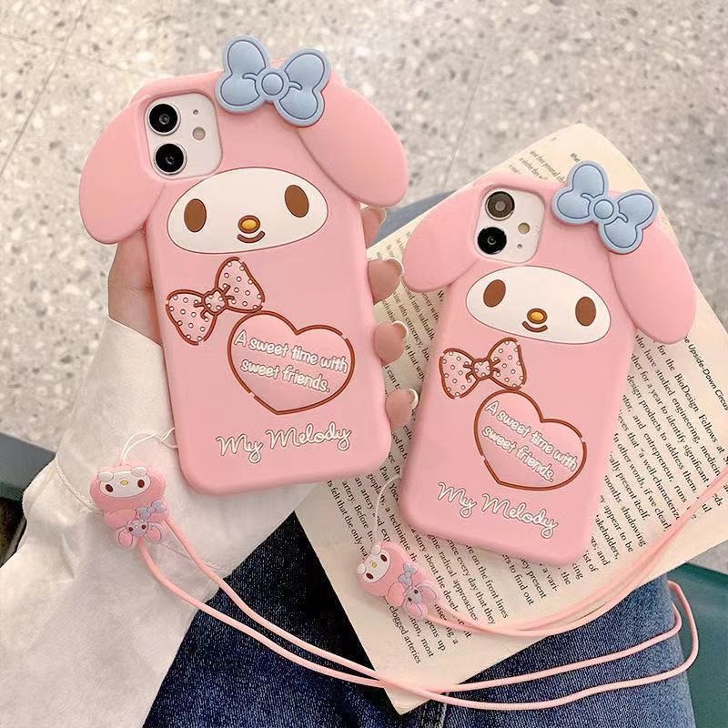 เคสป้องกัน Apple 13/4s/6s/12 เคสโทรศัพท์ iPhone13/4s/7p/8p Melody 5s/7th Generation การ์ตูน xr/x กรณ