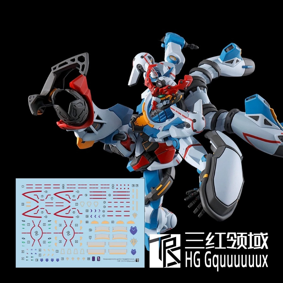 TRS สติ๊กเกอร์สไลด์น้ําสําหรับ HG 1/144 GQuuux Water Slide Decal TRSHG024