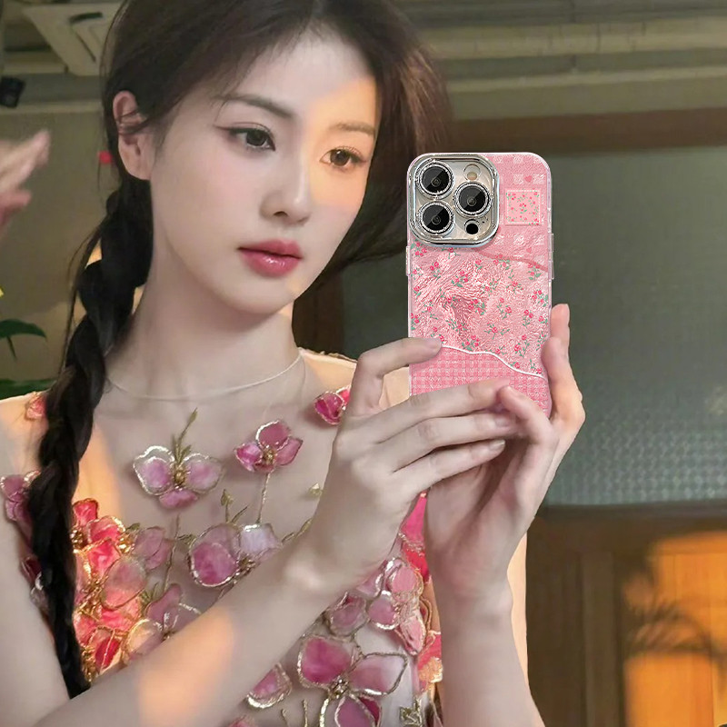 [64] เหมาะสําหรับ Huawei nova13 เคสโทรศัพท์ Honor 300/200 Pink Rose nova12/7honor100 กันกระแทก * - &