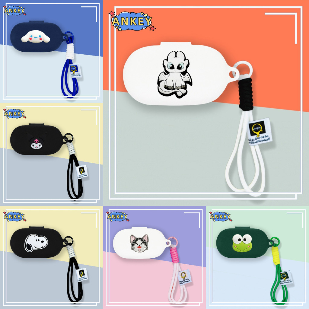 For Baseus Bowie MA10 Pro Earphone Silicone Case Earbuds Cute Frog Waterproof Shockproof Soft Protec