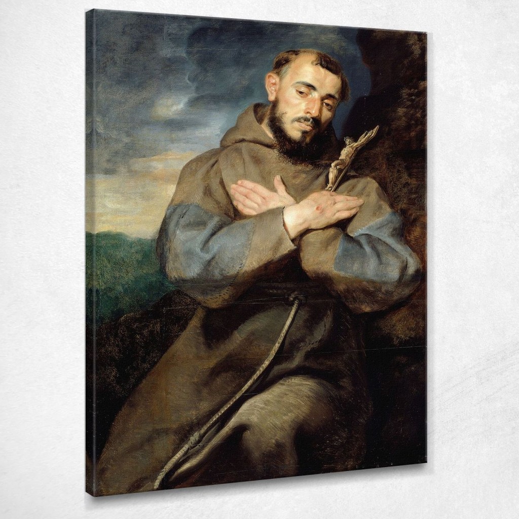 Saint Francis Peter Paul Rubens, ppr163 ภาพพิมพ์บนผ้าใบแคนวาส