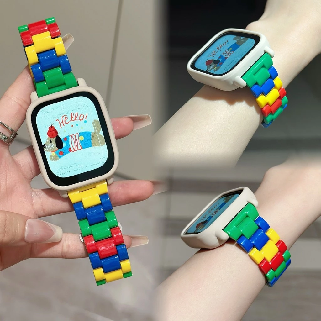 สายรัดนาฬิกาอะครีลิกเปลี่ยนได้หลากสีสันน่ารักสำหรับ Redmi Watch 5 Active 5 Lite