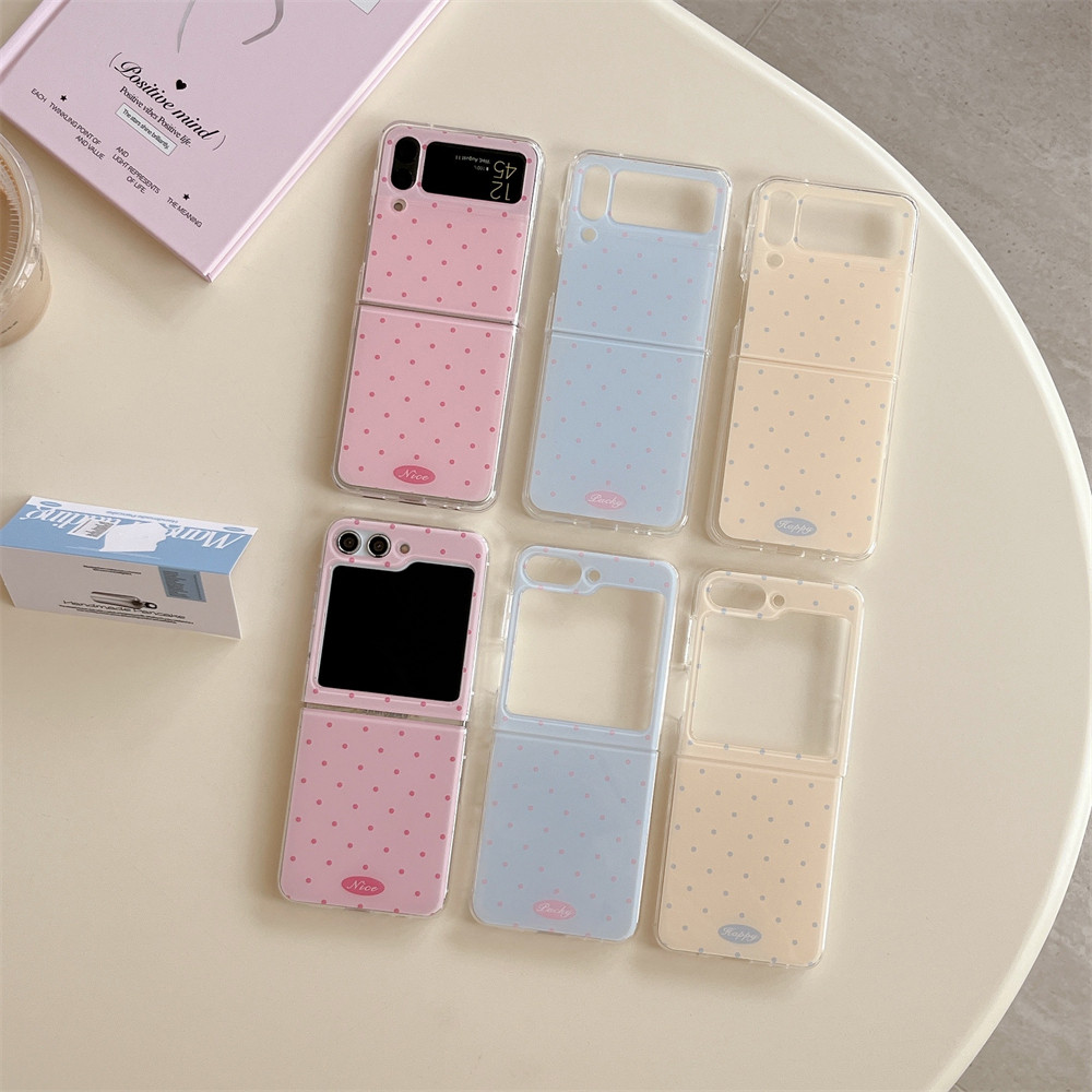 Nice Lucky Happy เคสแบบรวมทุกอย่างสําหรับ Samsung Galaxy Z Flip6 5 4 3 ฝาครอบป้องกันความคิดสร้างสรรค์สําหรับ Samsung Anti-collision ปลอก