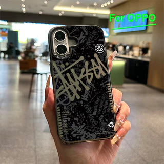 For เคสโทรศัพท์ OPPO A3 A3X A60 5G A9 A18 แบรนด์สตัซซี่ A38 A15 A15s A60 A35 A17 A17K A79 5G OPPOA57 4G A55 A77
