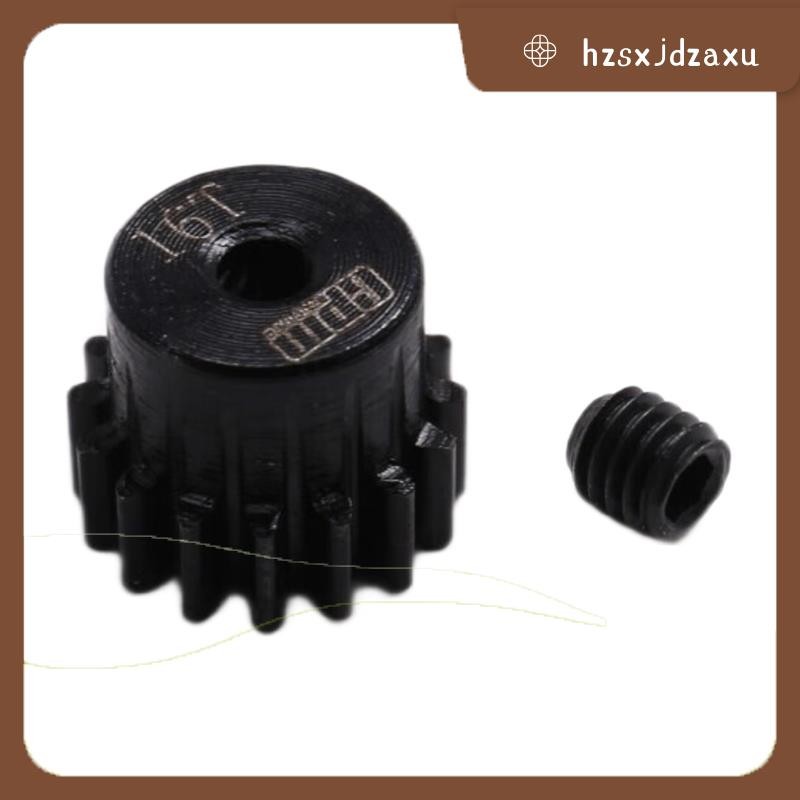 hzsxjdzaxuleSteel Pinion Gear 16T 0.5M 2mm Shaft สําหรับ 1/24 Micro-B 2WD Micro-B Gear 16T