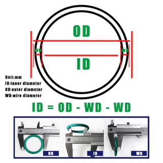 [RL] VMQ WD 2mm * OD 5-70mm ซิลิโคนสีขาว O แหวนกันน้ําปะเก็นซีลยางทนความร้อน