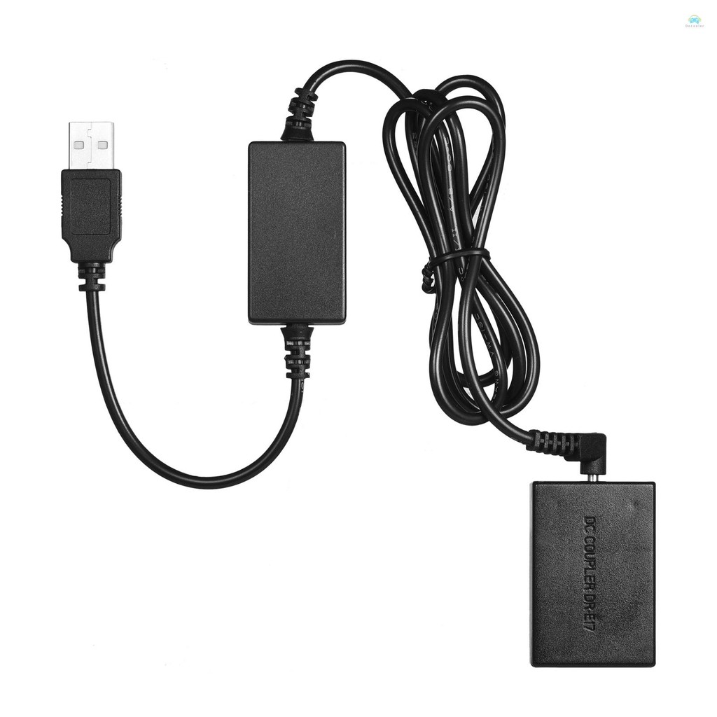 Yb2 อะแดปเตอร์ Andoer 5V USB to LP-E17 Dummy แบตเตอรี่ DC Coupler อะแดปเตอร์สําหรับ Canon EOS M3/M5/M6 กล้อง