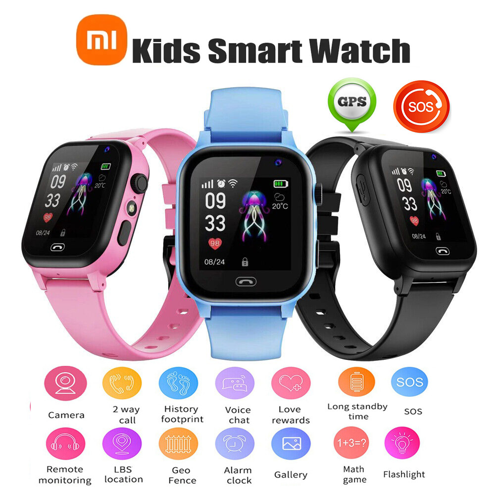 Kids Smartwatch นาฬิกาอิเล็กทรอนิกส์ SOS Wifi GPS Location Video Call Analogue Card Smartwatch กล้อง