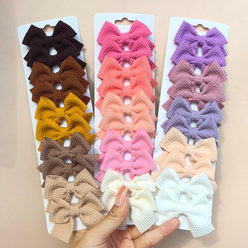 10ชิ้นชุดกิ๊บติดผมสําหรับเด็กแฟชั่นเกาหลีใหม่น่ารักโบว์เด็กสาวกิ๊บอุปกรณ์ผม