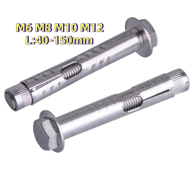 [XZM-LY-w] Sleeve Expansion Anchor Hexagon Head Bolt SUS304 /พุ๊ก พุก หัว 6 เหลี่ยม โบลท์ สแตนเลส 304 M6M8M10M12