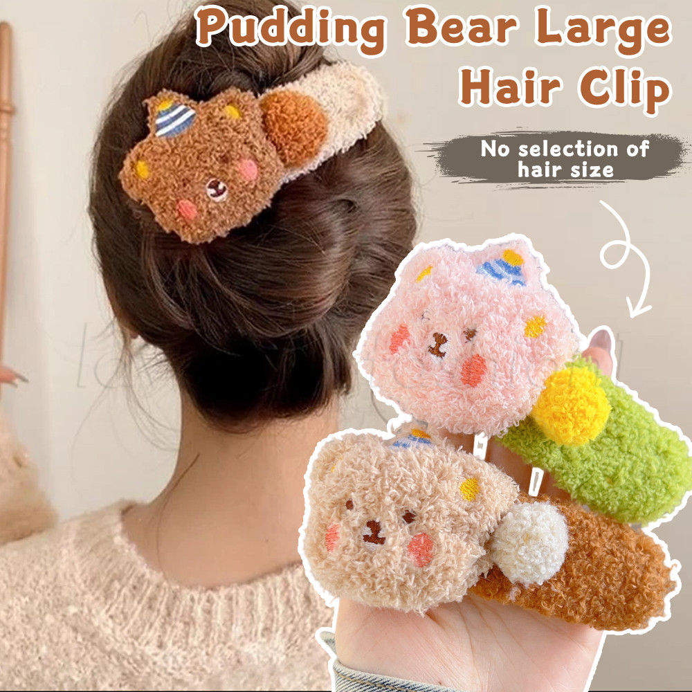 ตุ๊กตาตุ๊กตาหมี ใบเรียกเก็บเงินเป็ด กิ๊บ-สําหรับฤดูใบไม้ร่วงฤดูหนาว-การ์ตูนน่ารัก-อุปกรณ์ผมน่ารัก-หางม้าหวานเครื่องประดับ-สาวขนาดใหญ่สัตว์น่ารัก ปิ่นปักผม