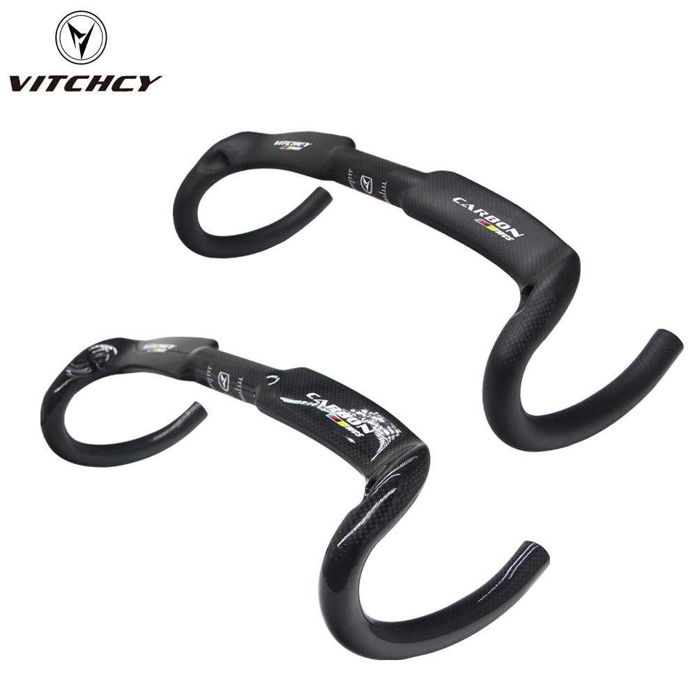 Vitchey WCS 3K คาร์บอนแฮนด์ MTB จักรยาน Drop Bar 31.8mm