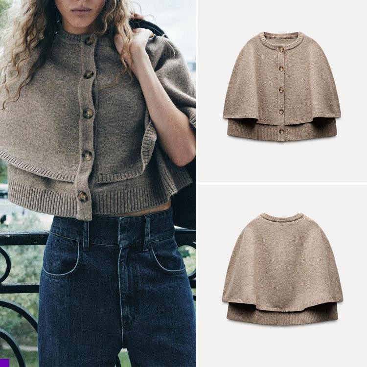 2024 ฤดูใบไม้ร่วงผลิตภัณฑ์ใหม่แฟชั่นสตรีเสื้อลําลองออกแบบรอบคอแขนสั้นเสื้อถัก 202488107 Lpa322