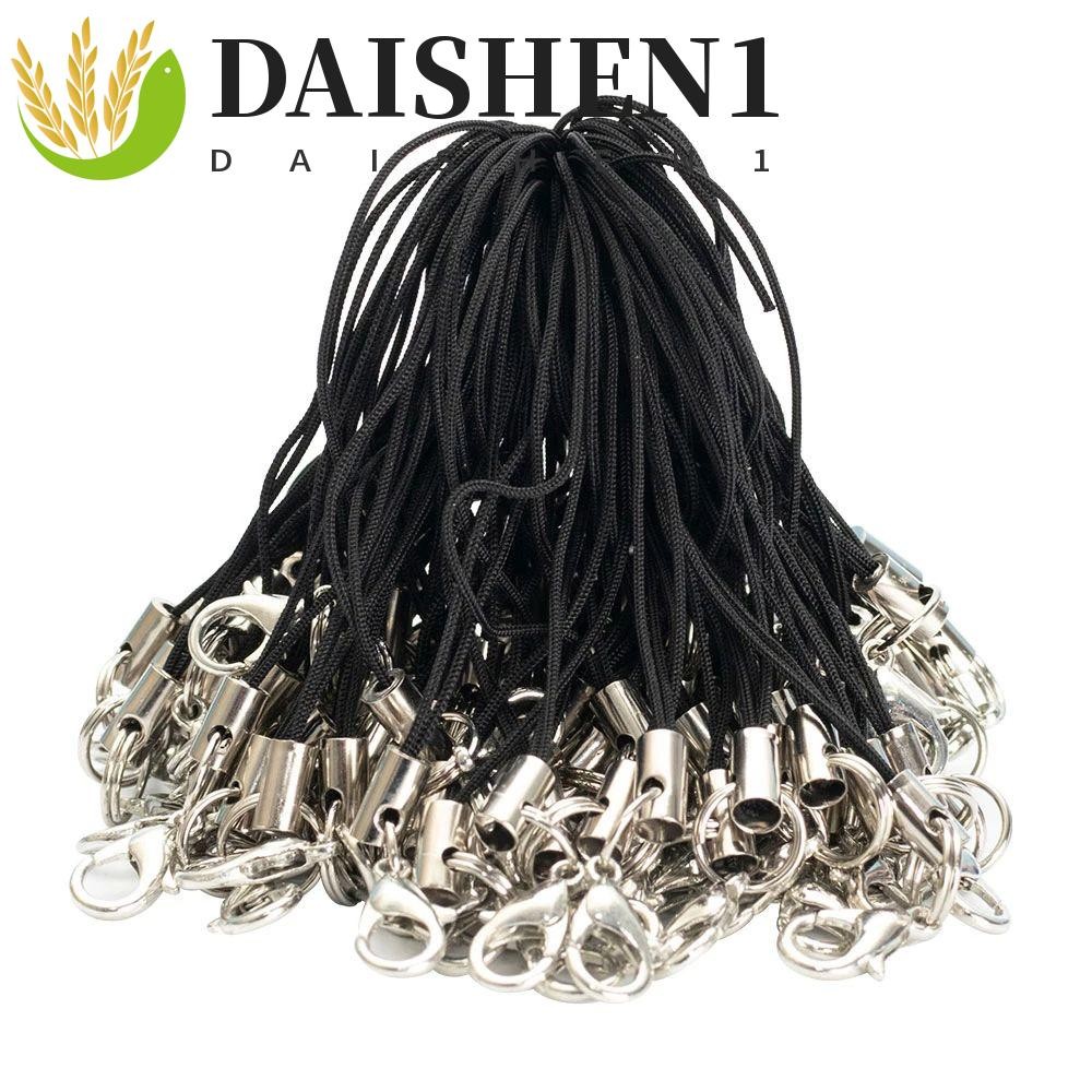 Daishen1 Lobster Clasp เชือกโทรศัพท์ Charms 10 ชิ้นสายคล้องโทรศัพท์มือถือพวงกุญแจตะขอกระเป๋า Key แหวน Key ผู้ถือโทรศัพท์ Lanyard String