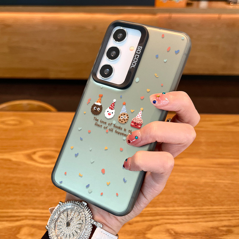เหมาะสําหรับ Samsung S24 เคสโทรศัพท์คริสต์มาสบิสกิต SamsungS23ultra เลเซอร์ s22 Frosted Hard Case s21 หญิง Street สวมใส่น่ารักสไตล์ใหม่ S23FE พรีเมี่ยม s30 + ชุด s20 รวมทุกอย่าง plus