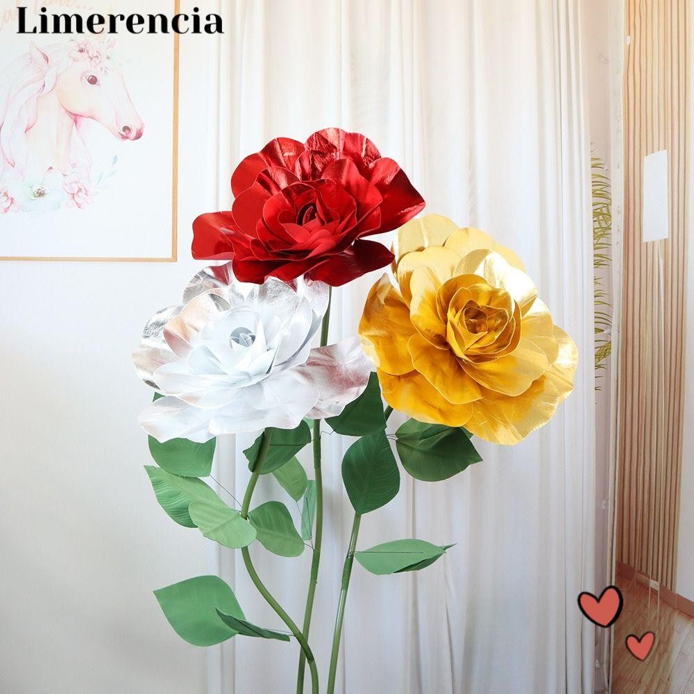 Limerencia หัวดอกกุหลาบยักษ์, 30/40/50 ซม. การจัดการตั้งค่าปาร์ตี้ปลอมโฟม Rose, ตกแต่งงานแต่งงานอุปกรณ์ถ่ายภาพดอกไม้ประดิษฐ์เงา