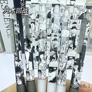 6 ชิ้นอะนิเมะ Jujutsu Kaisen ปากกาเจลน่ารักมังงะ Gojou Satoru Itadori Yuuji Ryoumen Sukuna 0.5 มม.หมึกสีดําปากกาลูกลื่นเด็กการเรียนรู้เครื่องเขียนของขวัญ