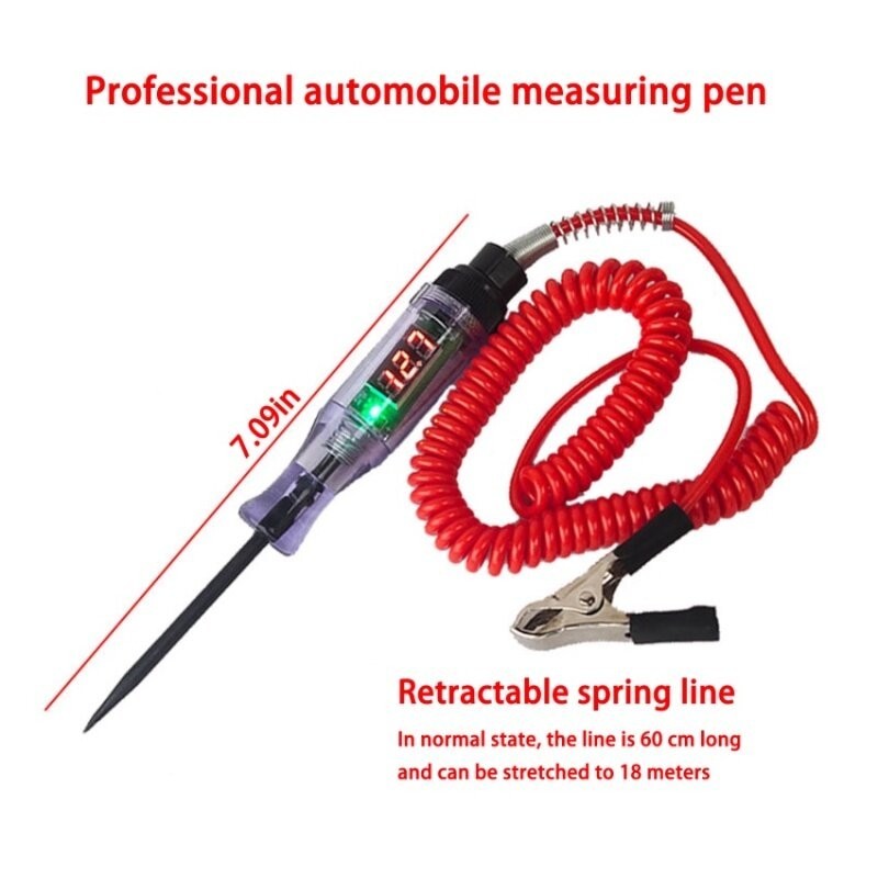 HEXMA  ไขควง ไขควงวัดไฟ ไขควงเช็คไฟรถยนต์ ชุดเครื่องมือตรวจเช็คไฟรถยนต์ 6-12-24V Car Truck Voltage Circuit Tester - รูปที่ 6