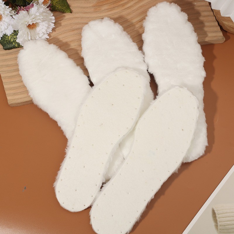 1 คู่ Lamb ขนแกะ Plush Insoles ผู้ชายผู้หญิงฤดูหนาวอุ่นขนสัตว์นุ่ม Thicken รองเท้าแผ่นความร้อน Breathable รองเท้าใส่