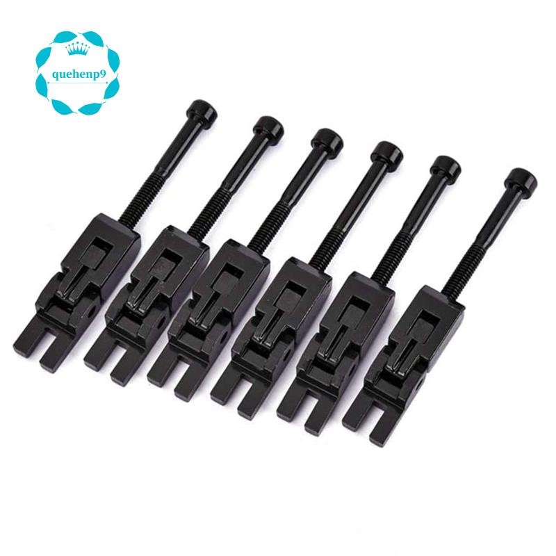 [quehenp9]ชุด 6 ระบบล็อคคู่อานสําหรับ Floyd-Rose Guitar Tremolo Bridge (สีดํา)