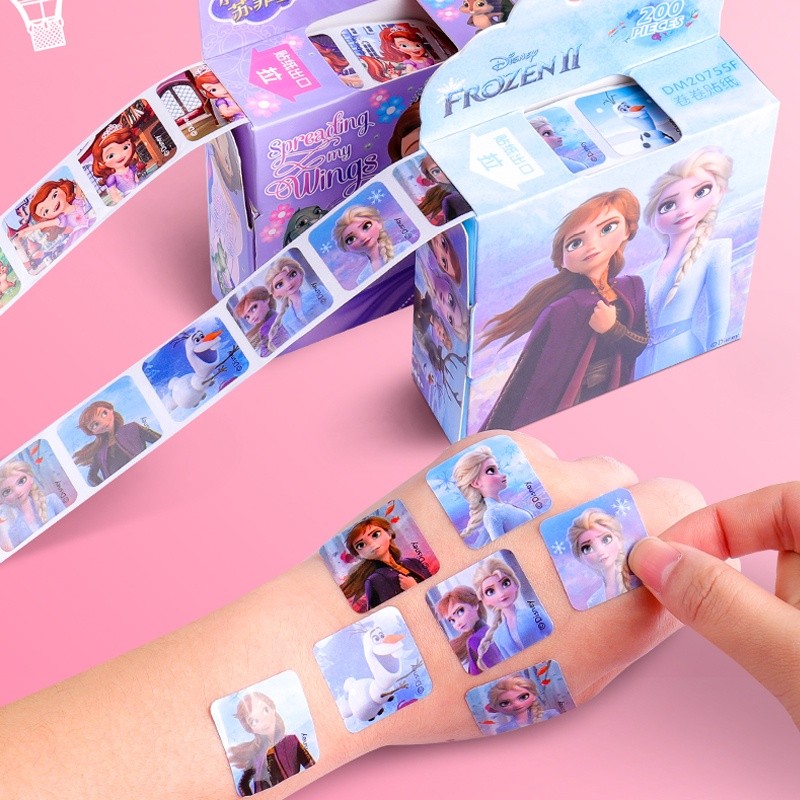 200 ชิ้นการ์ตูน Disney Frozen Princess My Little Pony สติกเกอร์ของเล่นเด็กสาวของขวัญ Disney รางวัลสติกเกอร์ Encourage ป้ายม้วนสําหรับเด็กสร้างแรงบันดาลใจสติกเกอร์สําหรับเด็ก - รูปที่ 3