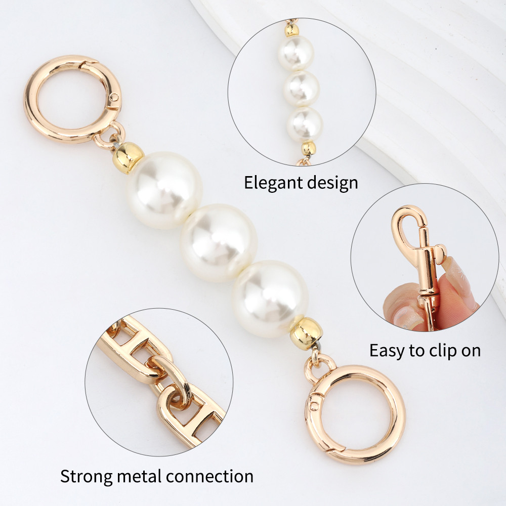 CRAZYSMITH กระเป๋าสะพายข้างโซ่โลหะ สายคล้องปรับได้น่ารัก สำหรับเสริมความยาวสายกระเป๋าถือ - รูปที่ 2