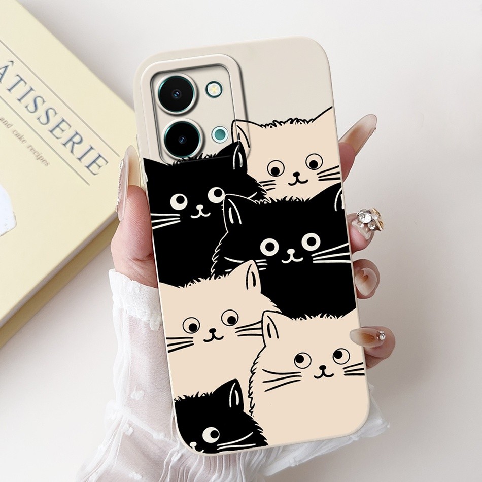 Vivo Y28 4G น่ารักนักบินอวกาศแมวไดโนเสาร์การ์ตูนซิลิโคนอ่อนนุ่ม Jelly Case Vivo Y28 4G V2352 เลนส์ป้องกันเคสโทรศัพท์ - รูปที่ 6