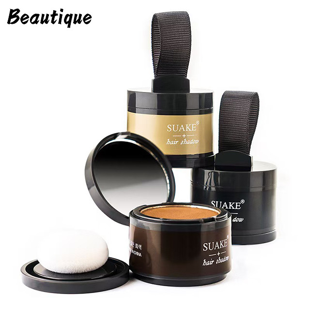 BEAUTIQUE แป้งเงาผม ผงแฮร์ไลน์ แป้งฝุ่นปิดหัวเถิก หัวล้าน หัวเหม่ง ปิดผมหงอก ตกแต่งไรผมให้ดูหนาขึ้น