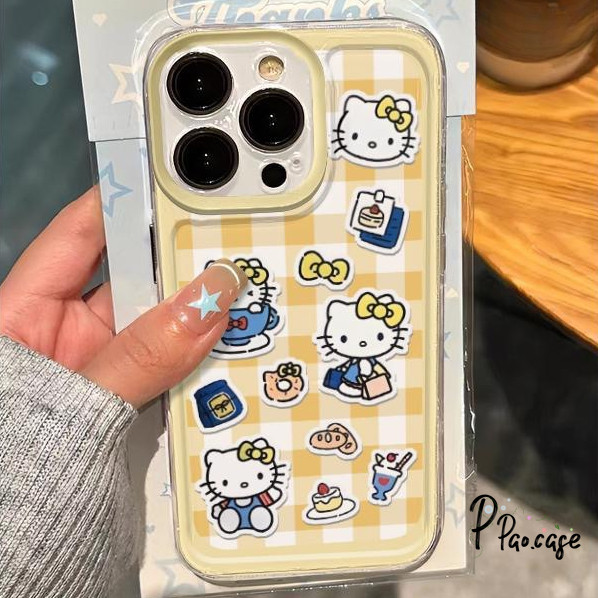 ดอกไม้หวาน HelloKitty โบว์เคส Samsung A06 A55 A13 A14 A05S A15 A03s A35 A50 A20 A32 A51 A03 A52 A12 A05 A02s A11 A30