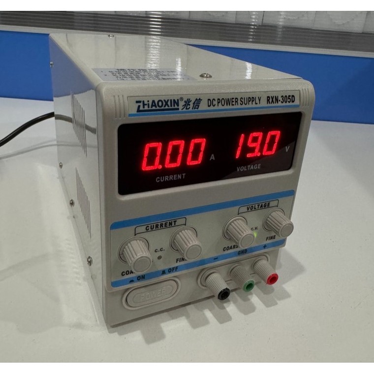 DC POWER SUPPLY ZHAOXIN RXN-305D 30V 5A ตัวแปลแหล่งจ่ายไฟ DC DIGITAL 3หลัก แถมฟรีชุดหัวต่อ 36 หัว