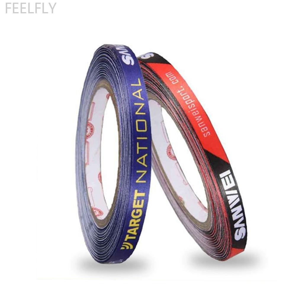 Feelfly 10 ชิ้น/1 ม้วนไม้ปิงปองผ้าไหมขอบสติกเกอร์ Anti-Collision Cushioning สติกเกอร์ด้านหลังกาว K3Q7