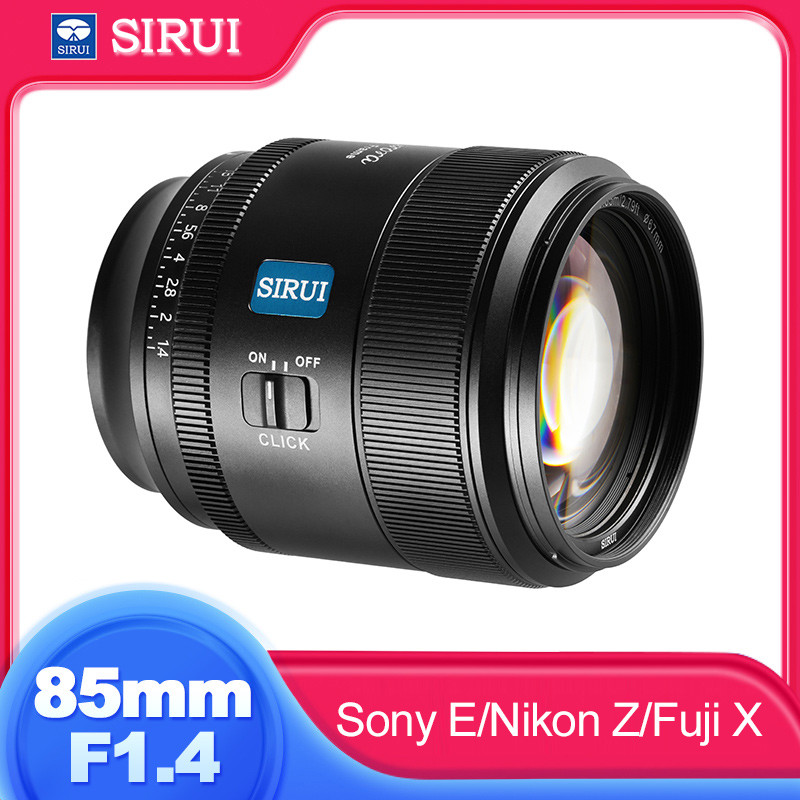 Sirui 85mm f1.4 Auto Focus Full Frame รูรับแสงขนาดใหญ่เลนส์โฟกัสคงที่สําหรับ Nikon Z Sony E Fujifilm