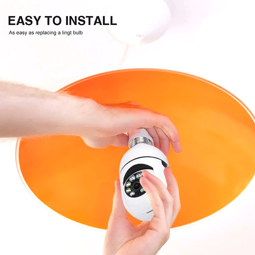 กล้องวงจรปิด WiFi 360 Panoramic Bulb Camera 1080P thumbnail 6