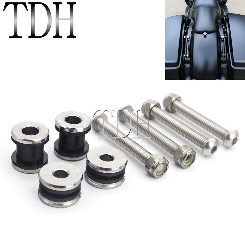 TH Sissy Bar Backrest Docking Hardware Kit Install Mounting Bolt Screw For Harley Sportster XL 883 1